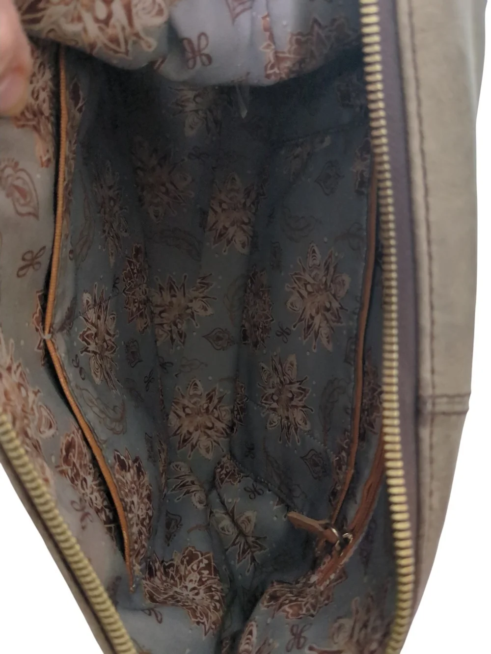 Vtg Y2K HOBO Brown International Charlie Leather Shoulder Hobo Bag Slouchy Boho